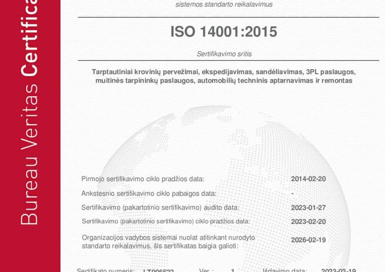 ISO 14001 E-cert_Transekspedicija_E_2023_lt
